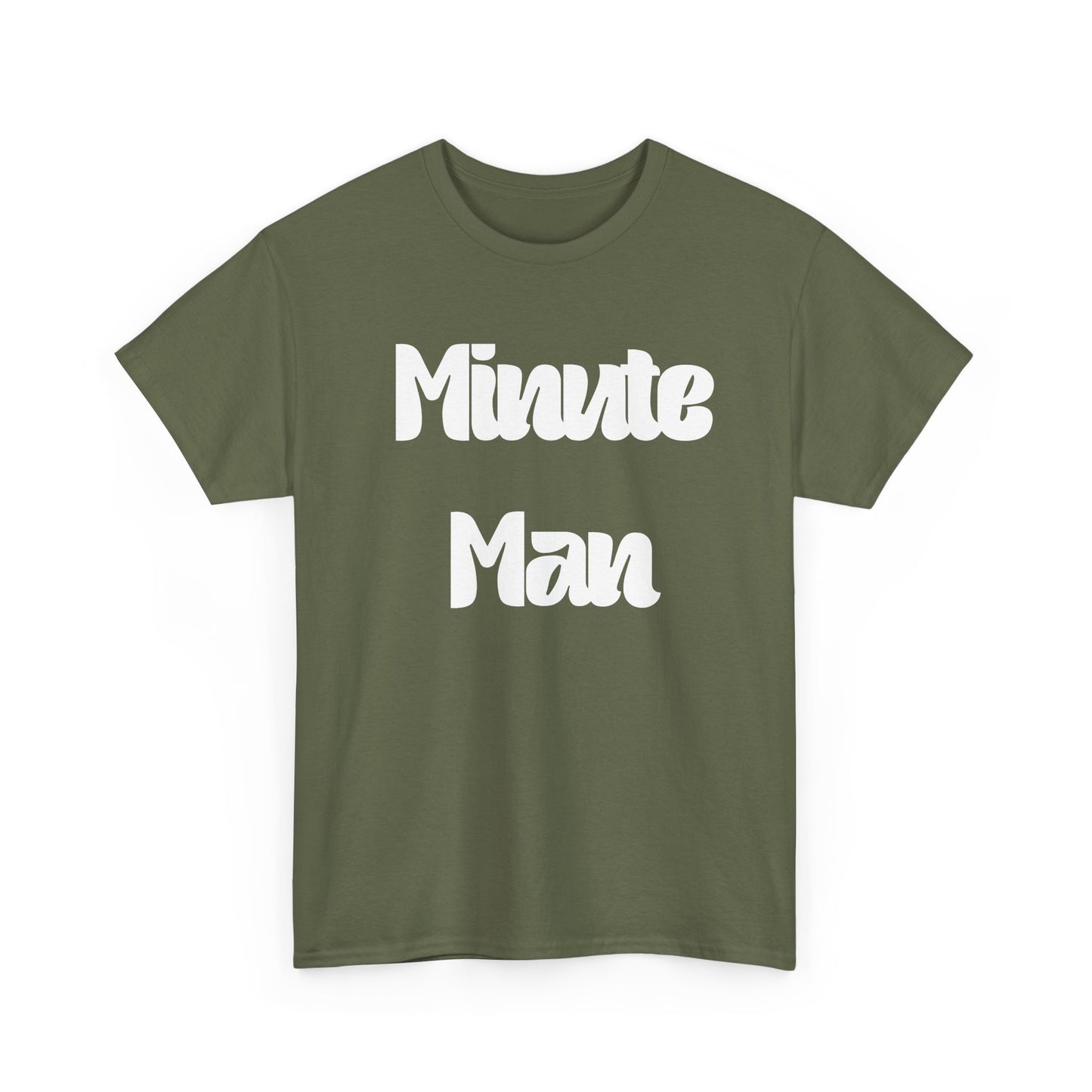 Minute Man T‑Shirt — Retro Script Graphic Tee