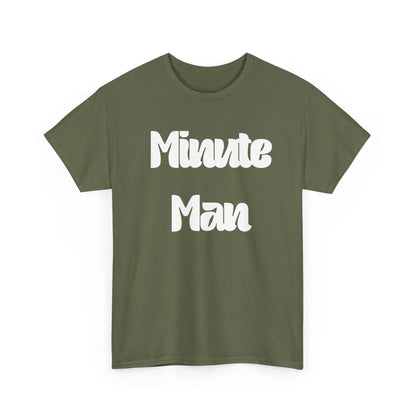 Minute Man T‑Shirt — Retro Script Graphic Tee