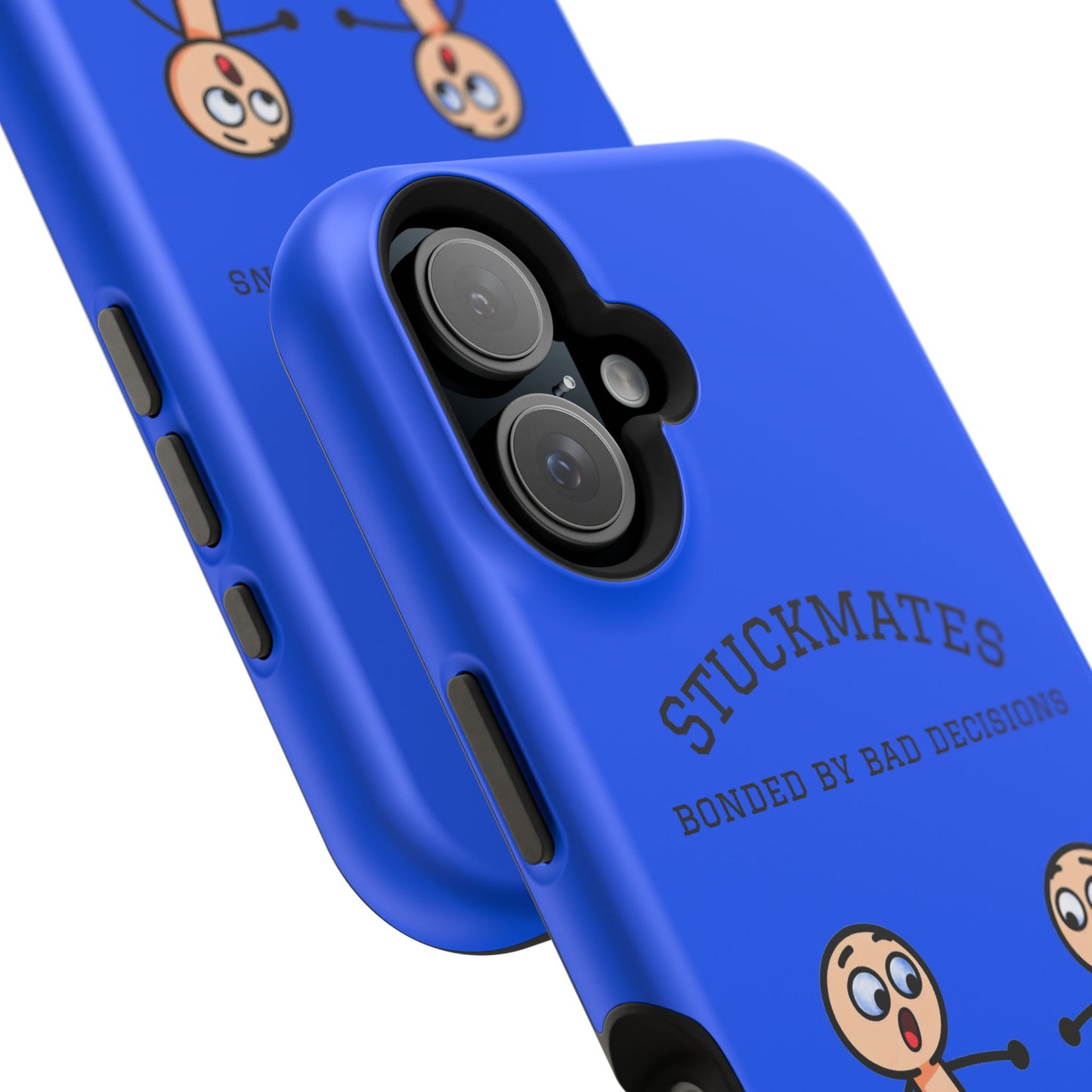 Stuckmates Magnetic Impact-Resistant Phone Case — "Bonded by Bad Decisions"