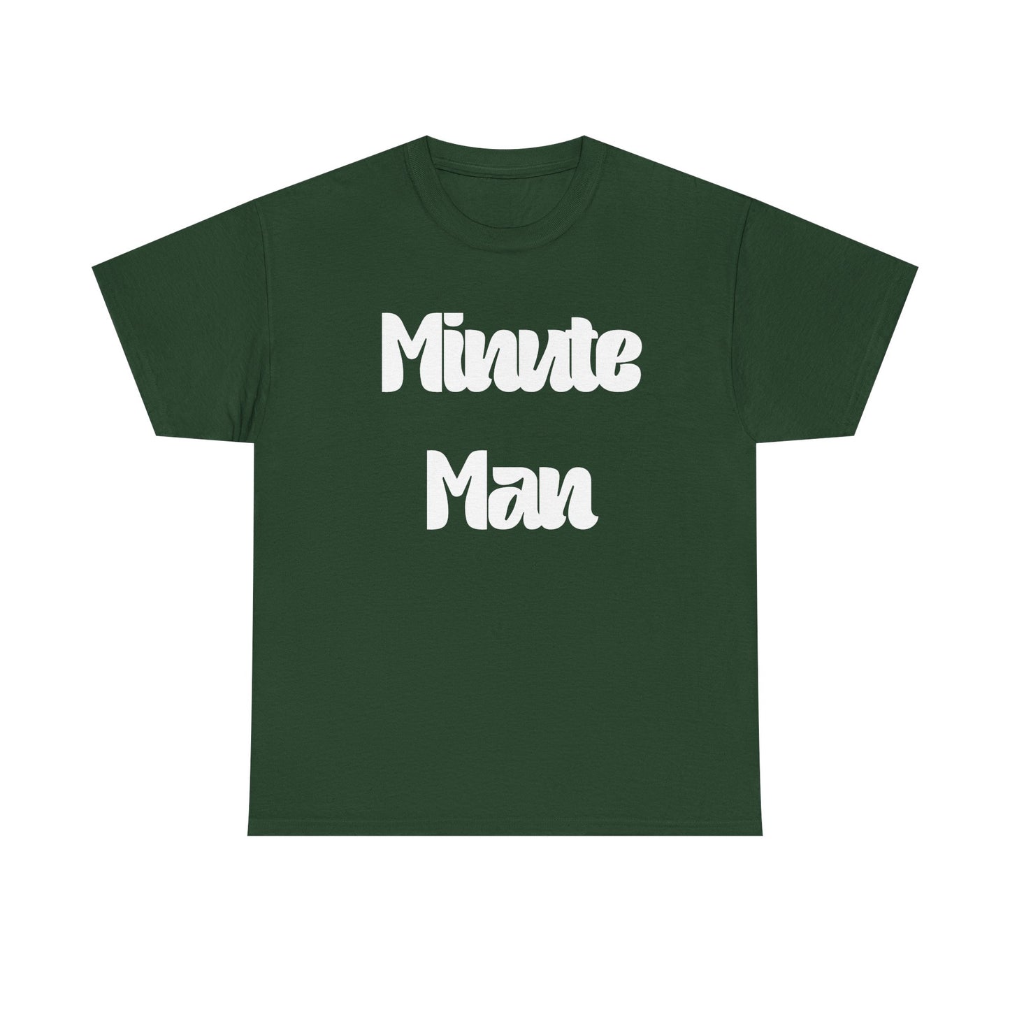 Minute Man T‑Shirt — Retro Script Graphic Tee