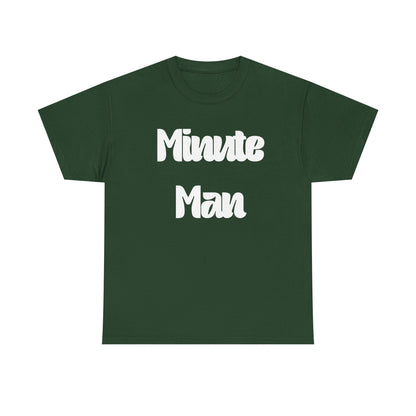 Minute Man T‑Shirt — Retro Script Graphic Tee