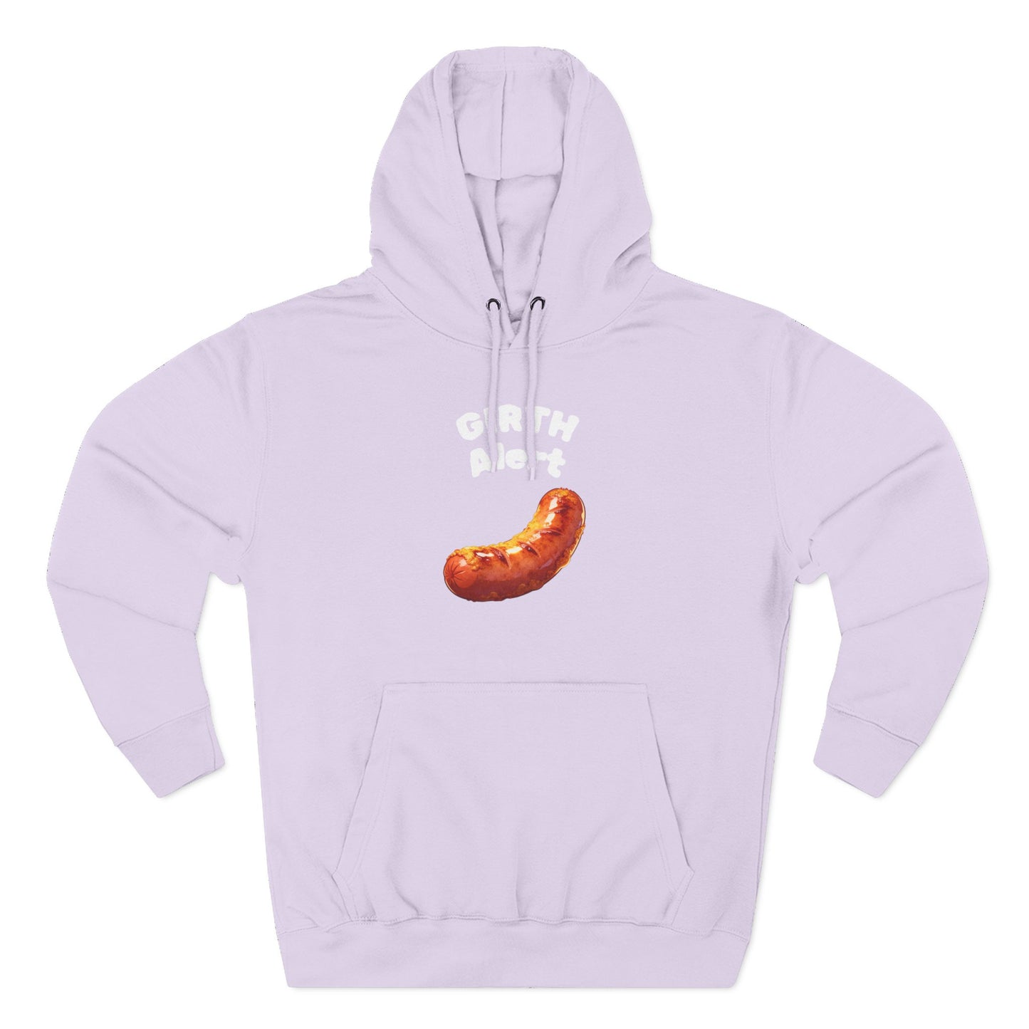 Funny Graphic Hoodie — 'Girth Alert' Casual Fleece Pullover