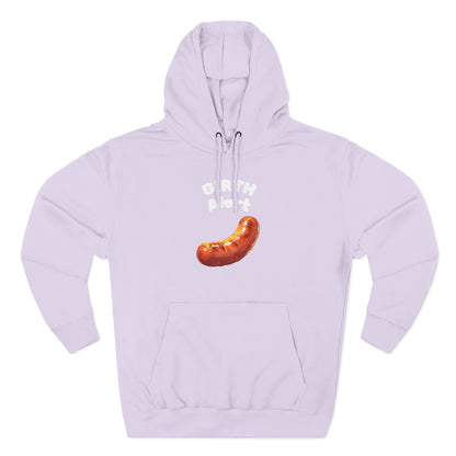 Funny Graphic Hoodie — 'Girth Alert' Casual Fleece Pullover