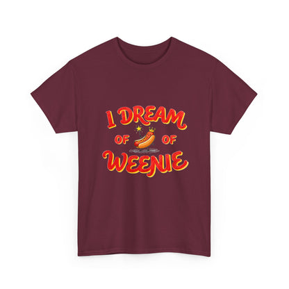 I Dream of Weenie Graphic Tee — Funny Hot Dog Retro Shirt