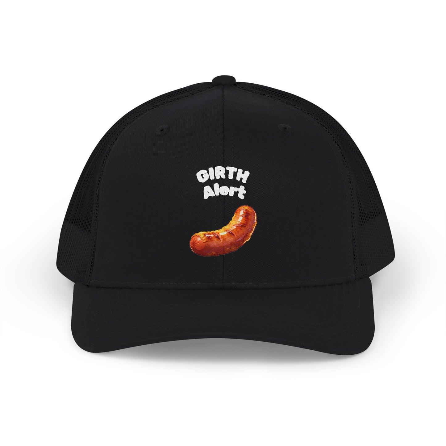 Girth Alert Snapback Trucker Cap — Funny Hat