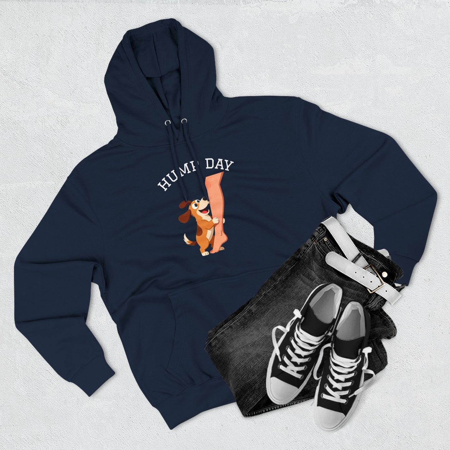 Hump Day Hoodie – Cute Beagle 'Hump Day' Fleece Pullover