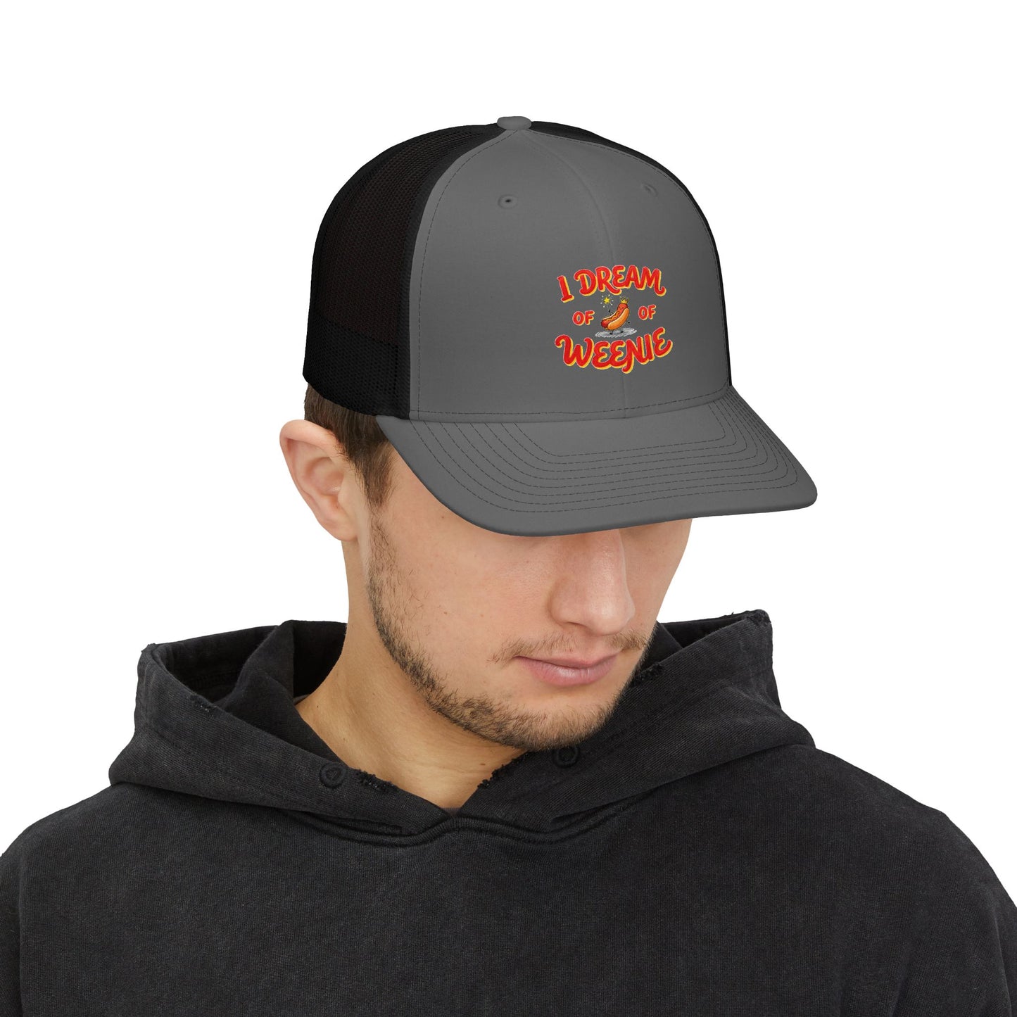 Trucker Cap — "I Dream of Weenie" Funny Hot Dog Snapback