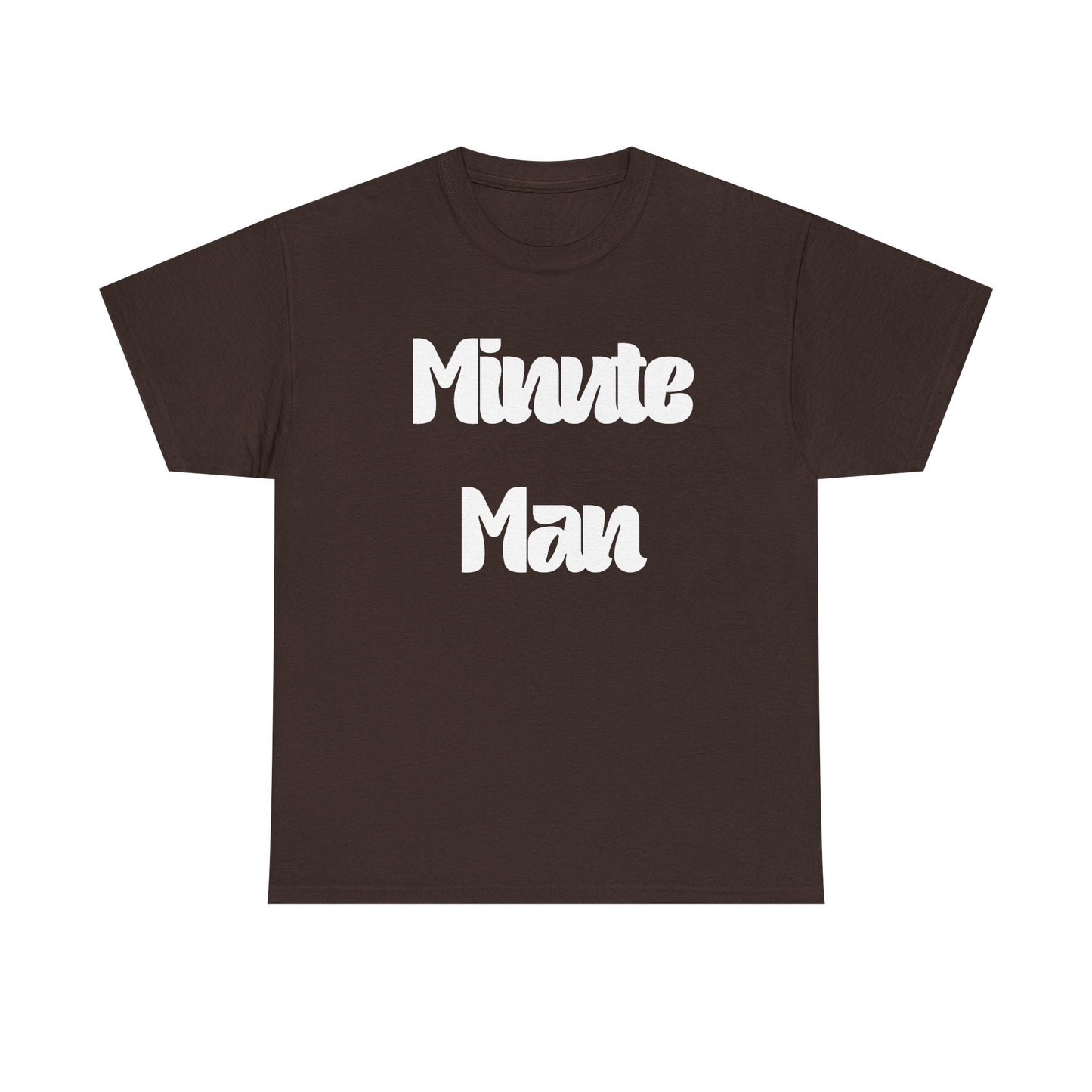 Minute Man T‑Shirt — Retro Script Graphic Tee