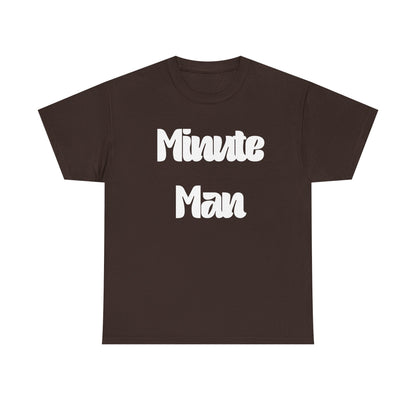 Minute Man T‑Shirt — Retro Script Graphic Tee