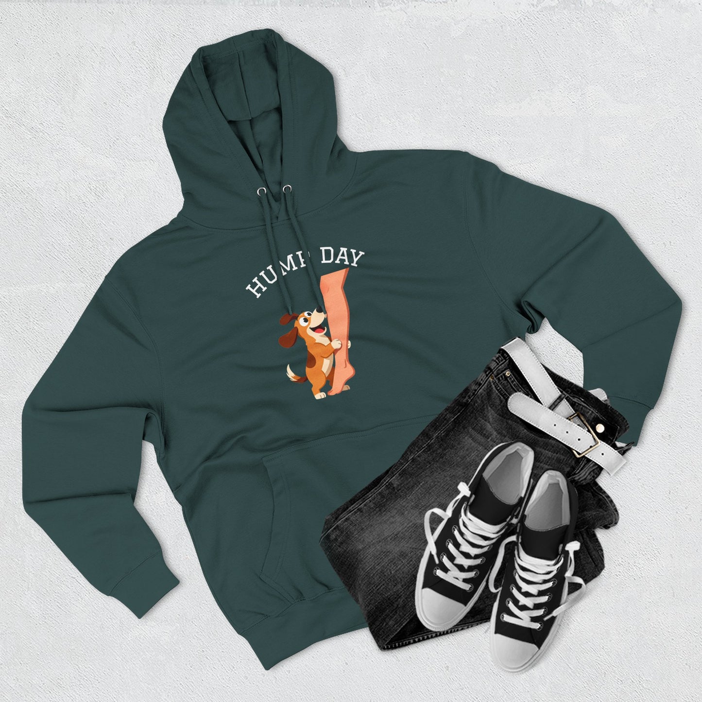 Hump Day Hoodie – Cute Beagle 'Hump Day' Fleece Pullover
