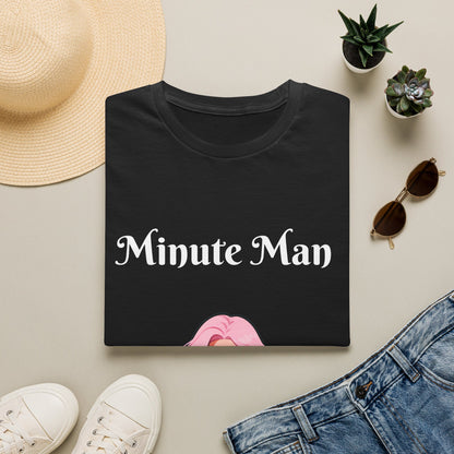 Minute Man T-Shirt — Pink Doll Graphic Tee