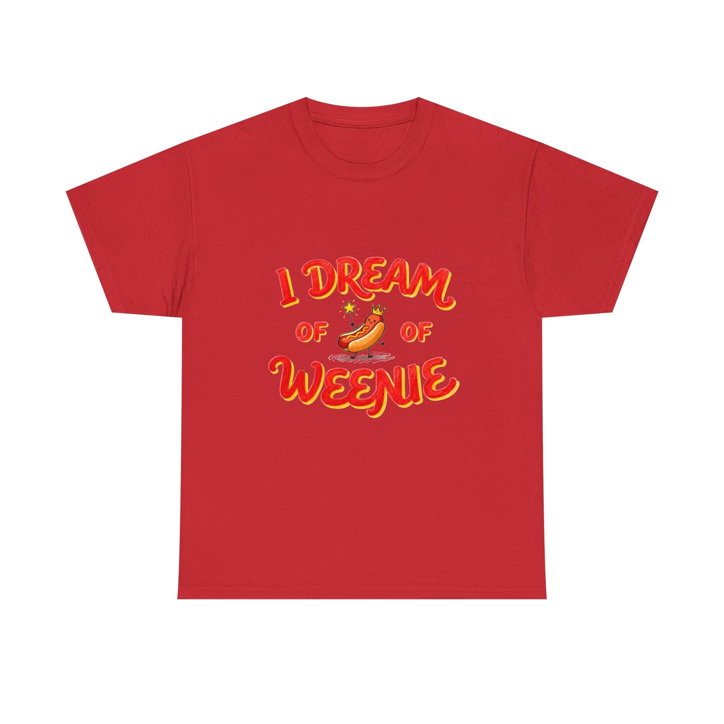I Dream of Weenie Graphic Tee — Funny Hot Dog Retro Shirt