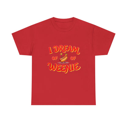 I Dream of Weenie Graphic Tee — Funny Hot Dog Retro Shirt