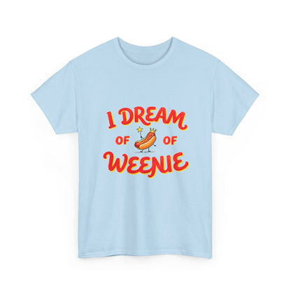 I Dream of Weenie Graphic Tee — Funny Hot Dog Retro Shirt