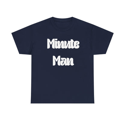 Minute Man T‑Shirt — Retro Script Graphic Tee