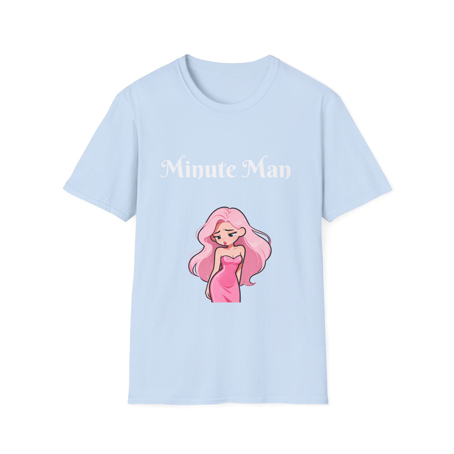 Minute Man T-Shirt — Pink Doll Graphic Tee