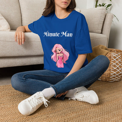 Minute Man T-Shirt — Pink Doll Graphic Tee