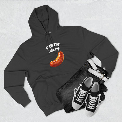 Funny Graphic Hoodie — 'Girth Alert' Casual Fleece Pullover