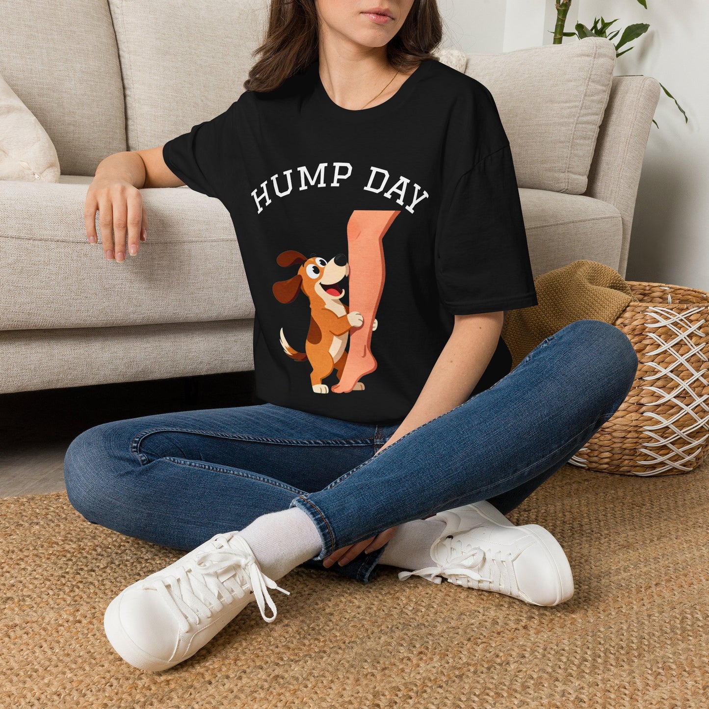 Hump Day Dog T-Shirt — Funny Midweek 'HUMP DAY' Novelty Tee