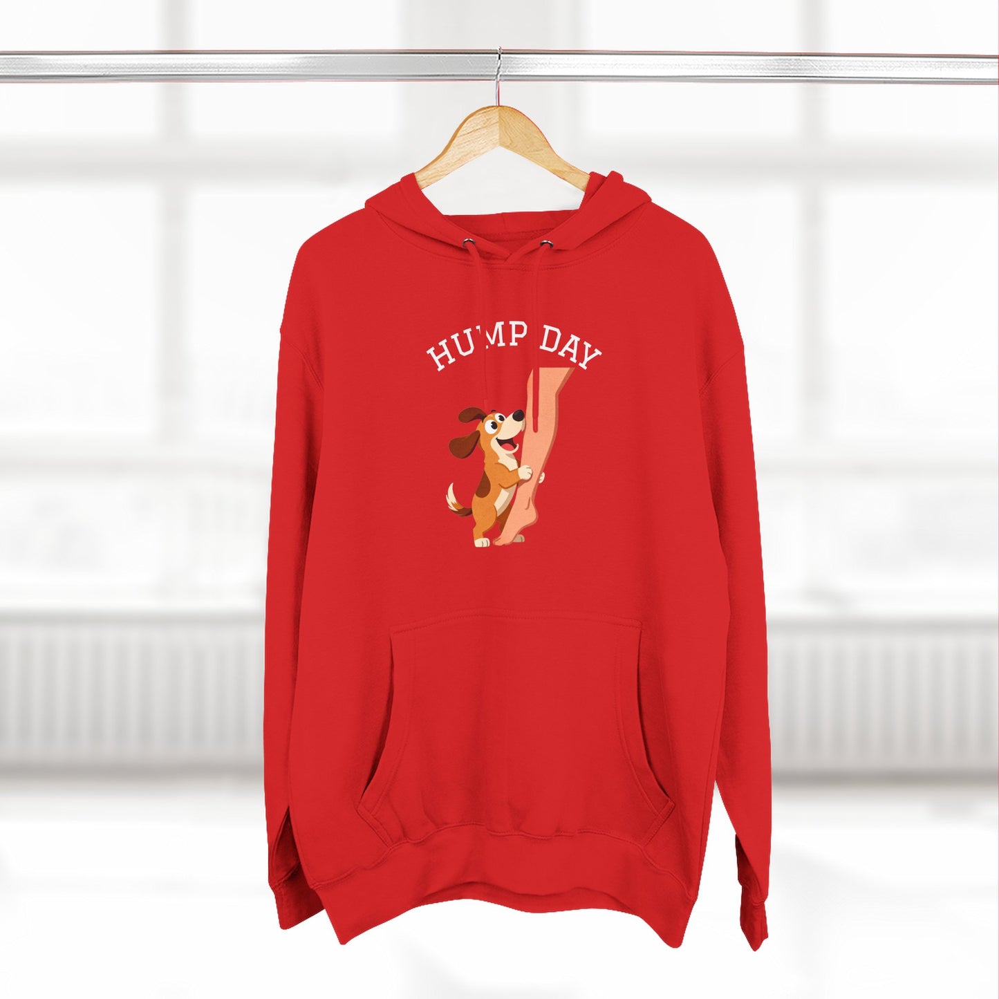 Hump Day Hoodie – Cute Beagle 'Hump Day' Fleece Pullover
