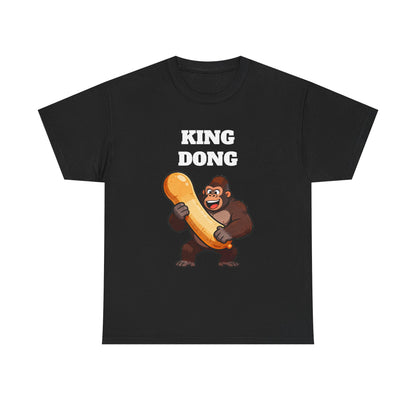 King Dong Gorilla T-Shirt — Funny Prank Tee with Cartoon Ape Holding Banana