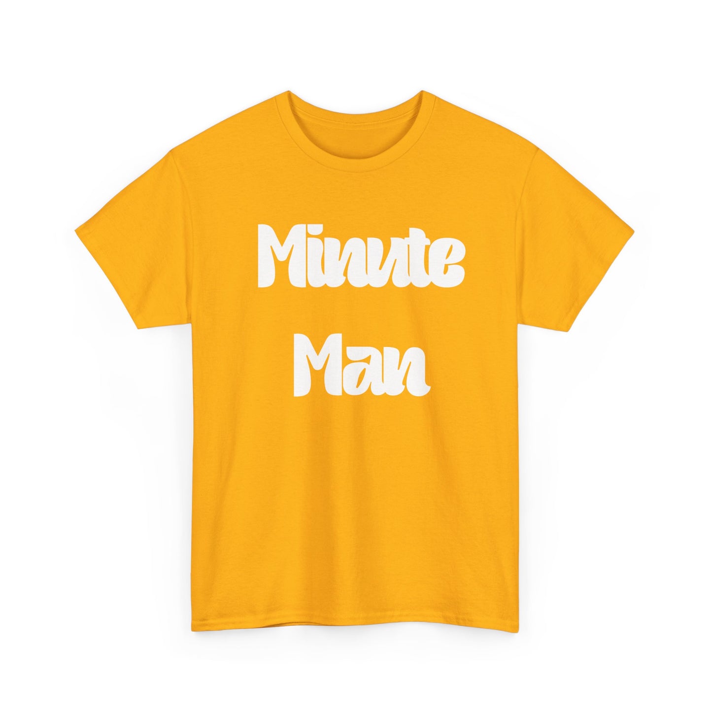 Minute Man T‑Shirt — Retro Script Graphic Tee