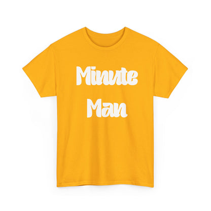 Minute Man T‑Shirt — Retro Script Graphic Tee