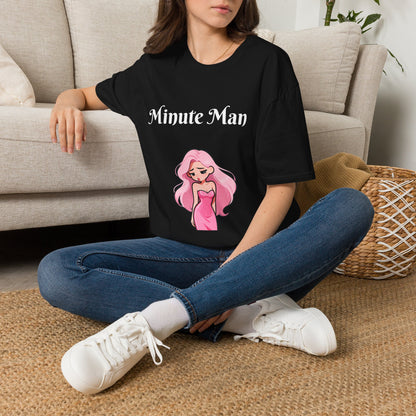 Minute Man T-Shirt — Pink Doll Graphic Tee