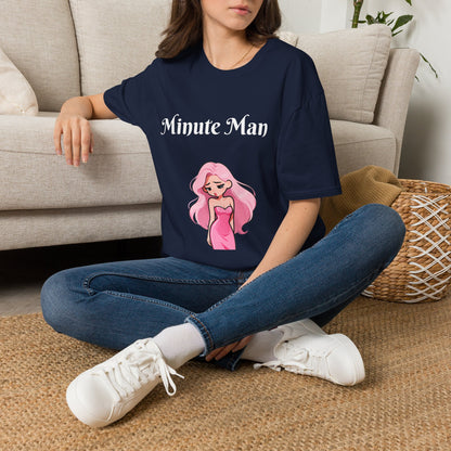Minute Man T-Shirt — Pink Doll Graphic Tee