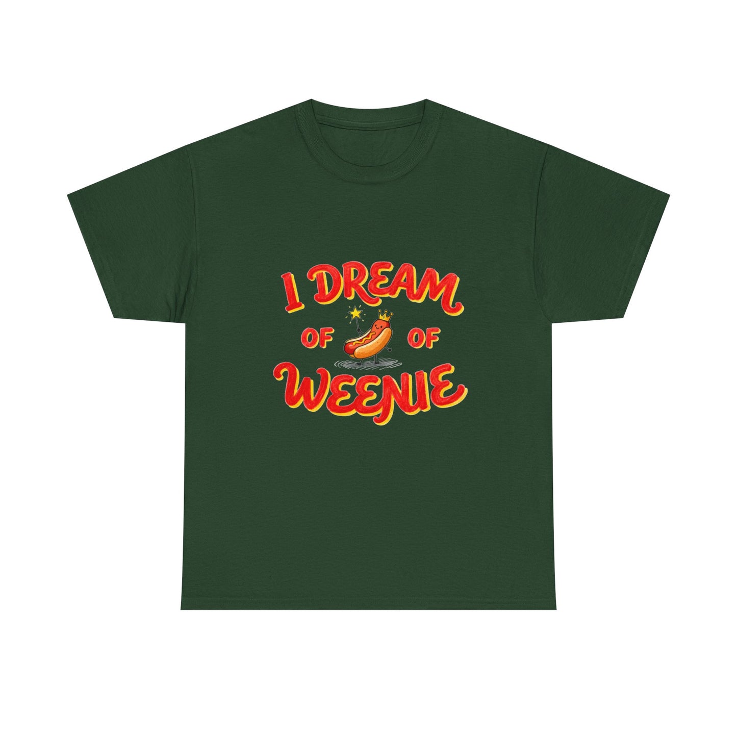 I Dream of Weenie Graphic Tee — Funny Hot Dog Retro Shirt