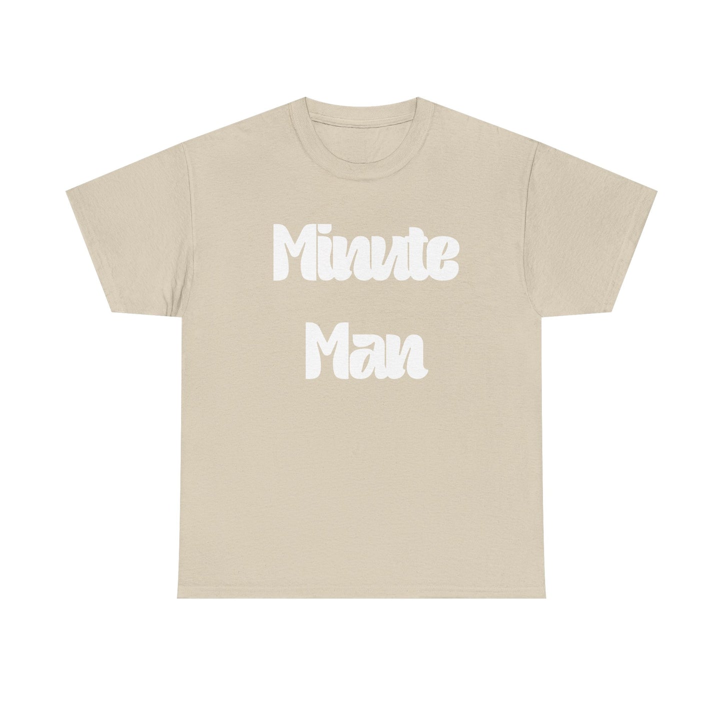 Minute Man T‑Shirt — Retro Script Graphic Tee