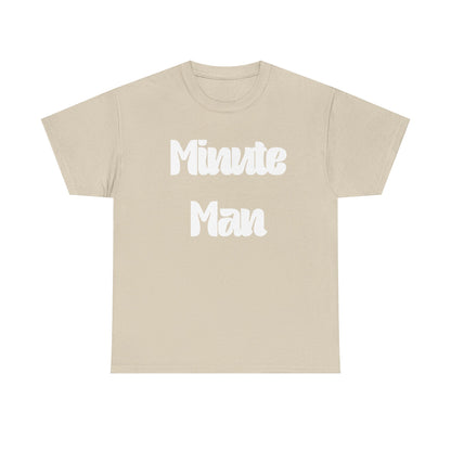 Minute Man T‑Shirt — Retro Script Graphic Tee