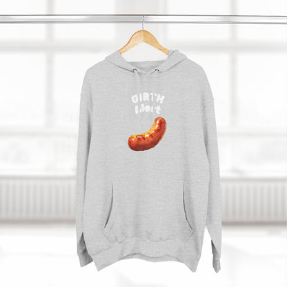 Funny Graphic Hoodie — 'Girth Alert' Casual Fleece Pullover