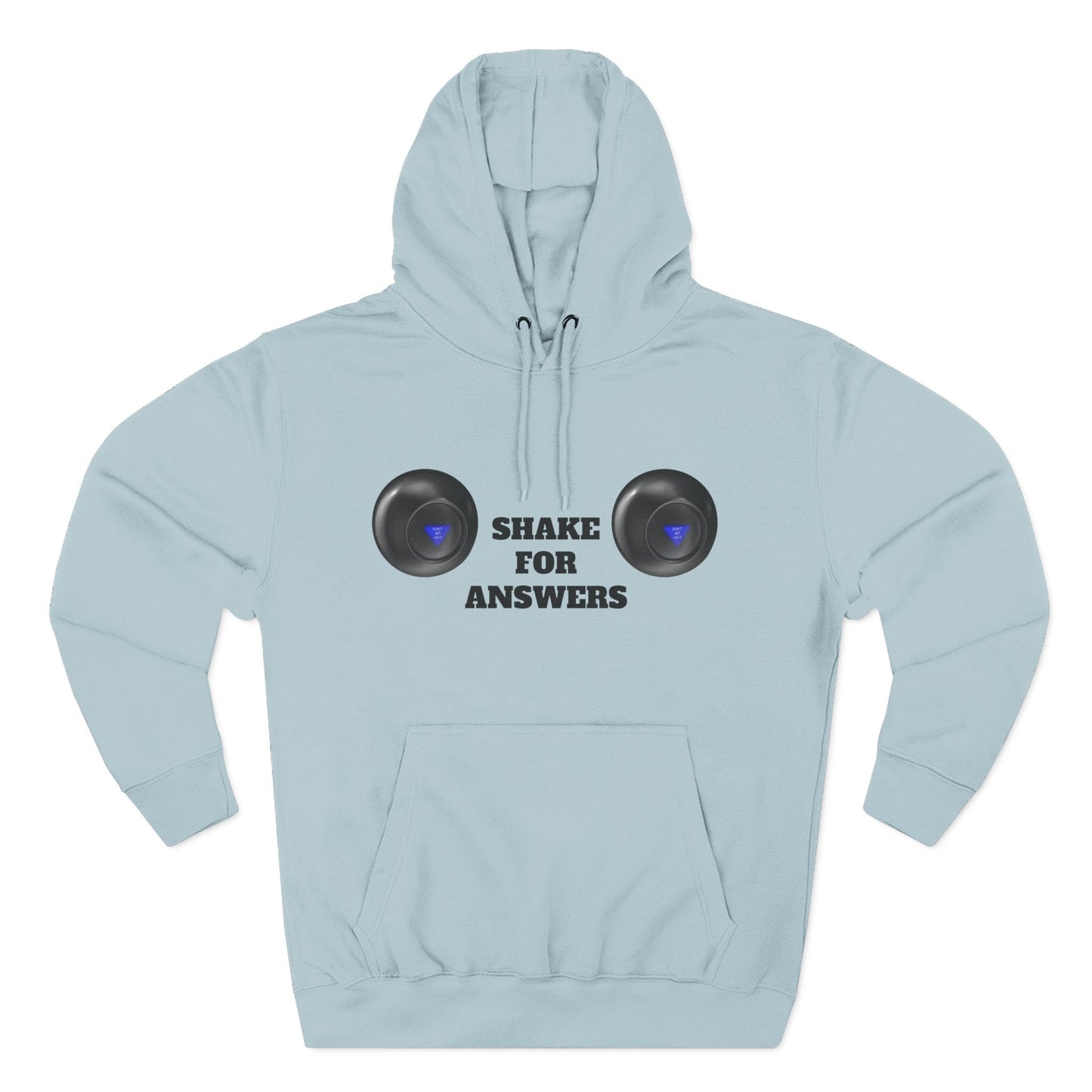 Hoodie — “Shake For Answers” Magic 8-Ball Graphic Fleece Hoodie
