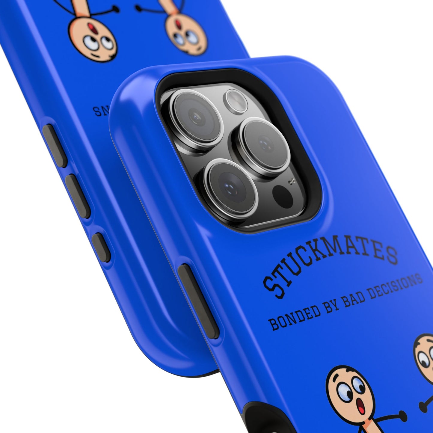 Stuckmates Magnetic Impact-Resistant Phone Case — "Bonded by Bad Decisions"