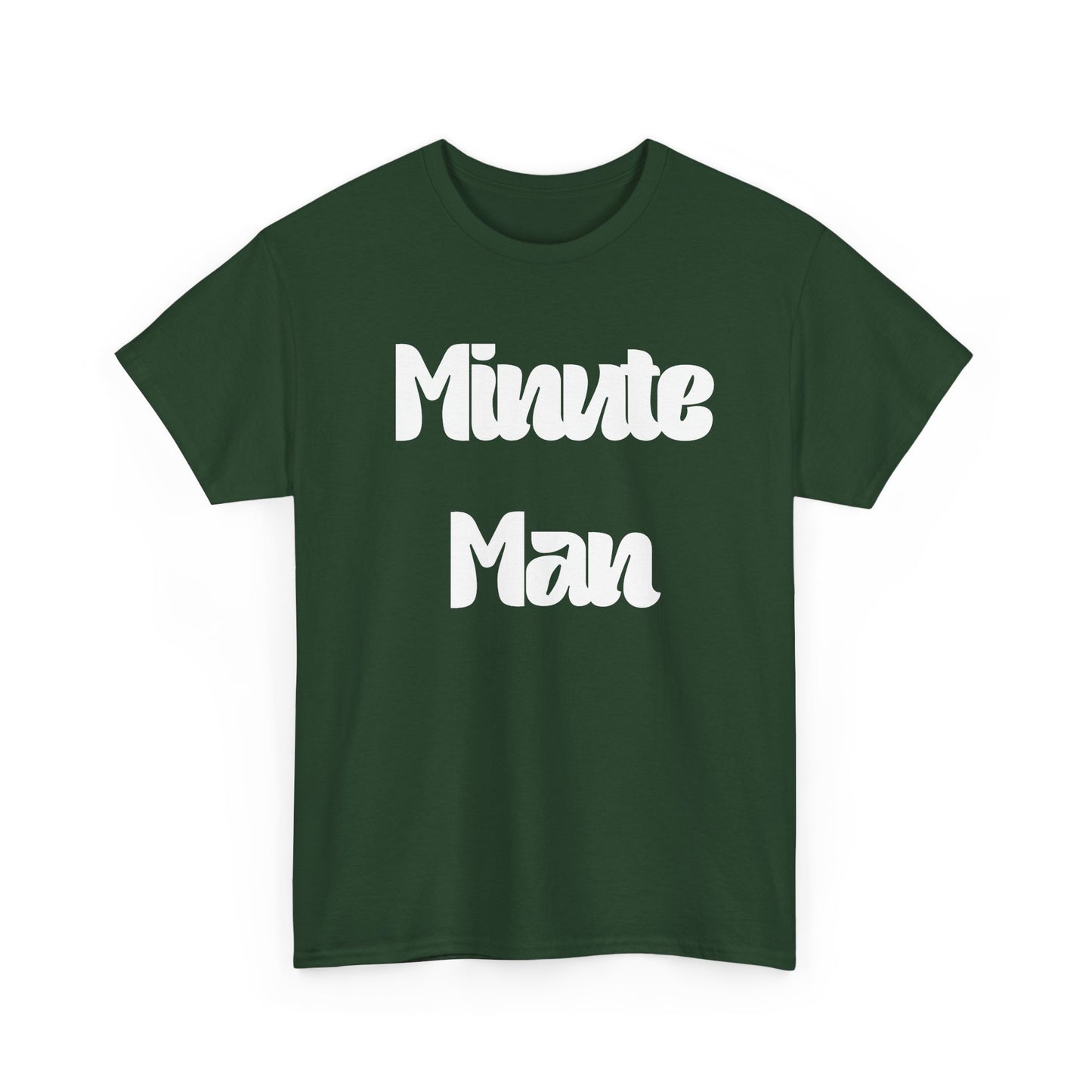Minute Man T‑Shirt — Retro Script Graphic Tee