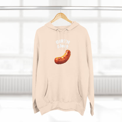 Funny Graphic Hoodie — 'Girth Alert' Casual Fleece Pullover