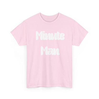 Minute Man T‑Shirt — Retro Script Graphic Tee