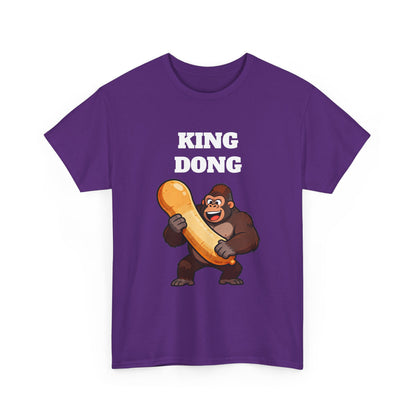 King Dong Gorilla T-Shirt — Funny Prank Tee with Cartoon Ape Holding Banana