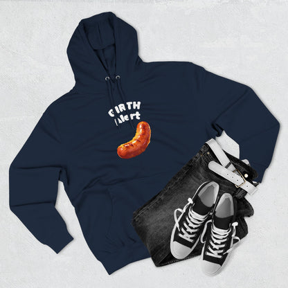 Funny Graphic Hoodie — 'Girth Alert' Casual Fleece Pullover