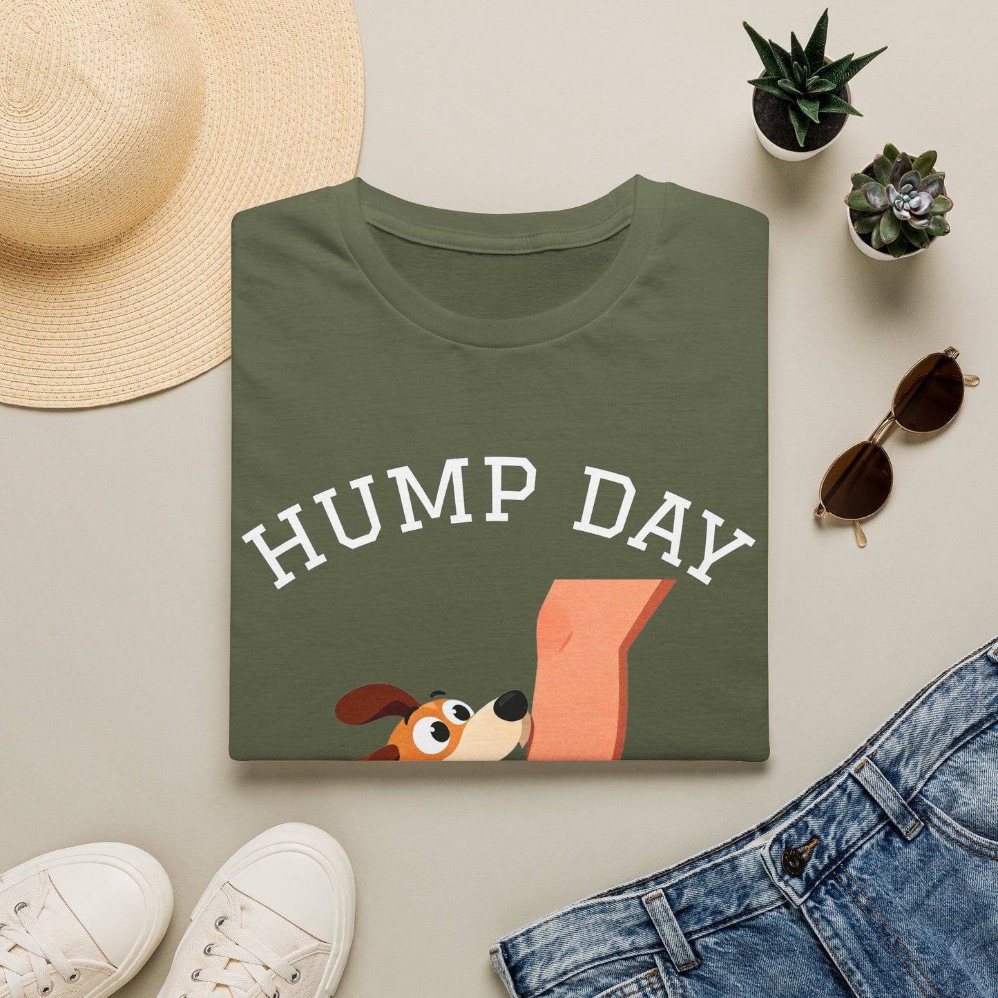 Hump Day Dog T-Shirt — Funny Midweek 'HUMP DAY' Novelty Tee