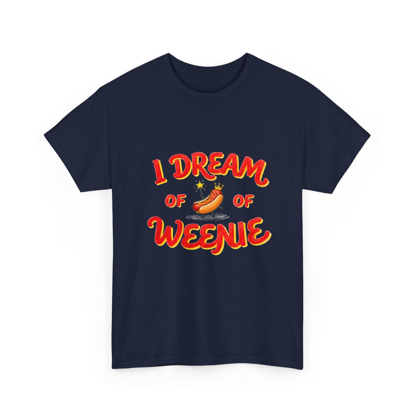 I Dream of Weenie Graphic Tee — Funny Hot Dog Retro Shirt