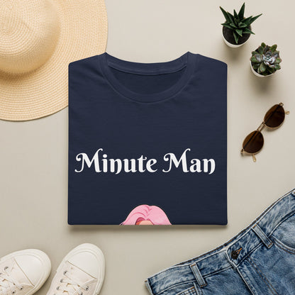 Minute Man T-Shirt — Pink Doll Graphic Tee