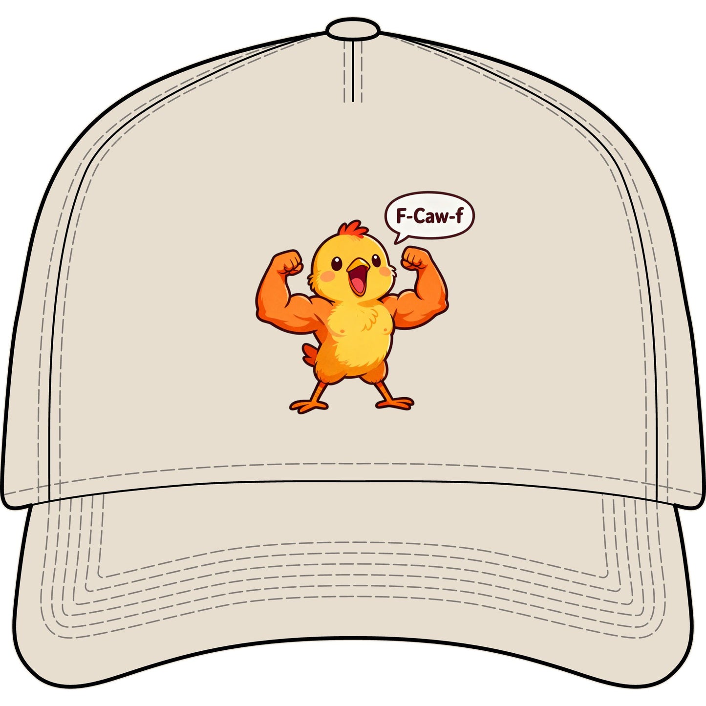 Muscle Chick F-Caw-F Hat Frame Cap