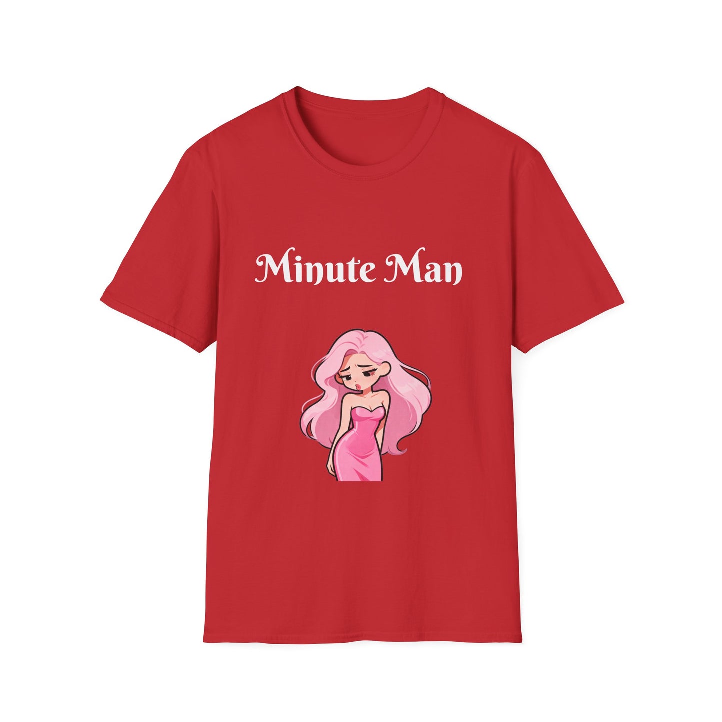 Minute Man T-Shirt — Pink Doll Graphic Tee