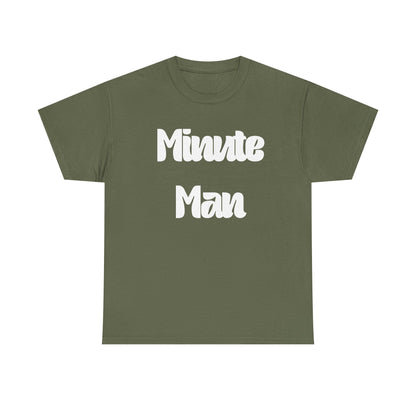 Minute Man T‑Shirt — Retro Script Graphic Tee