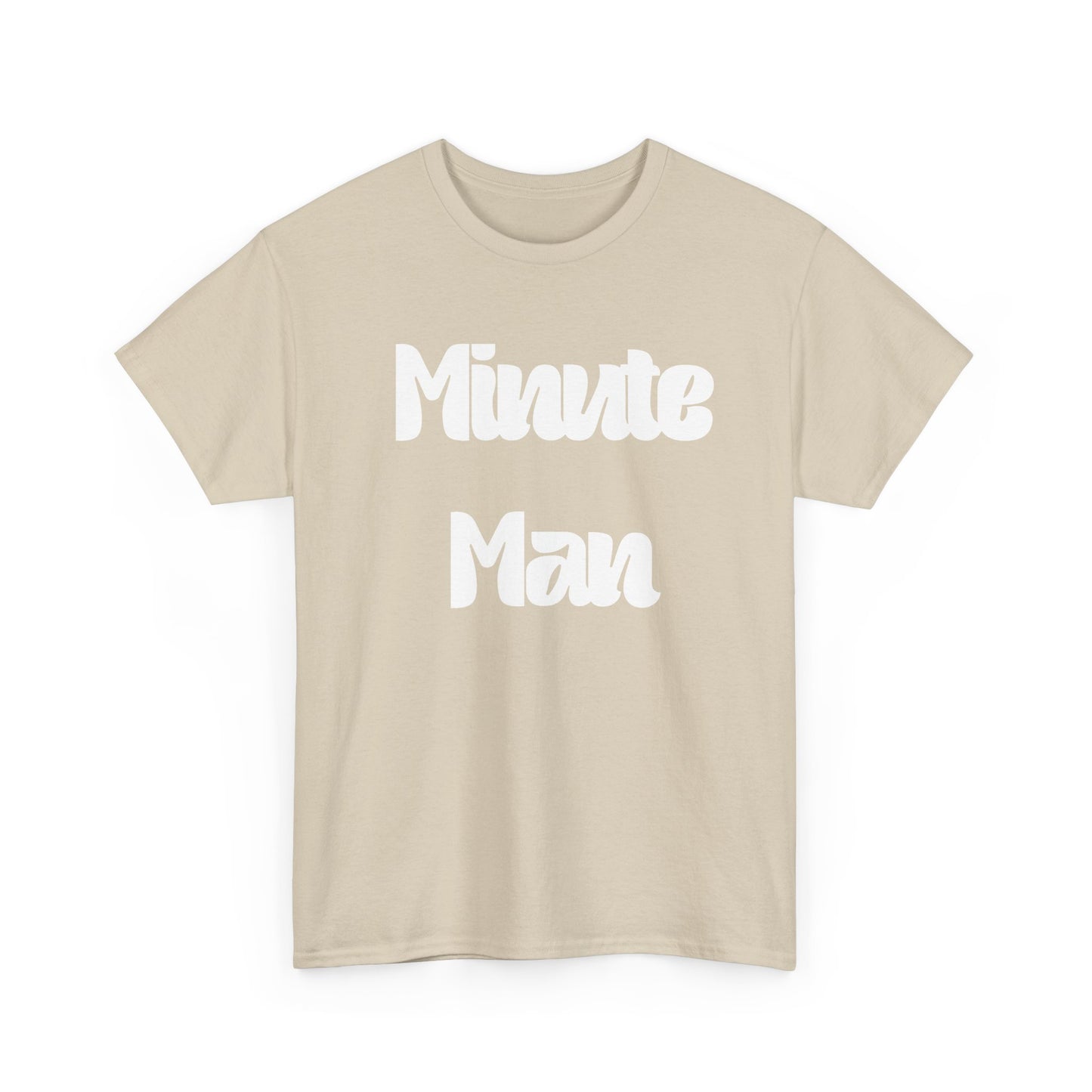 Minute Man T‑Shirt — Retro Script Graphic Tee