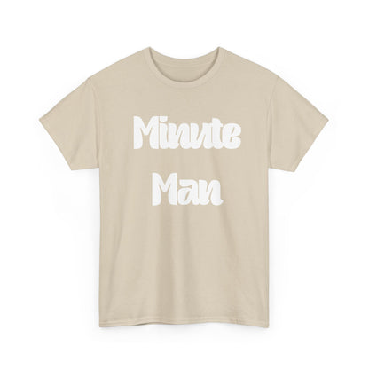 Minute Man T‑Shirt — Retro Script Graphic Tee