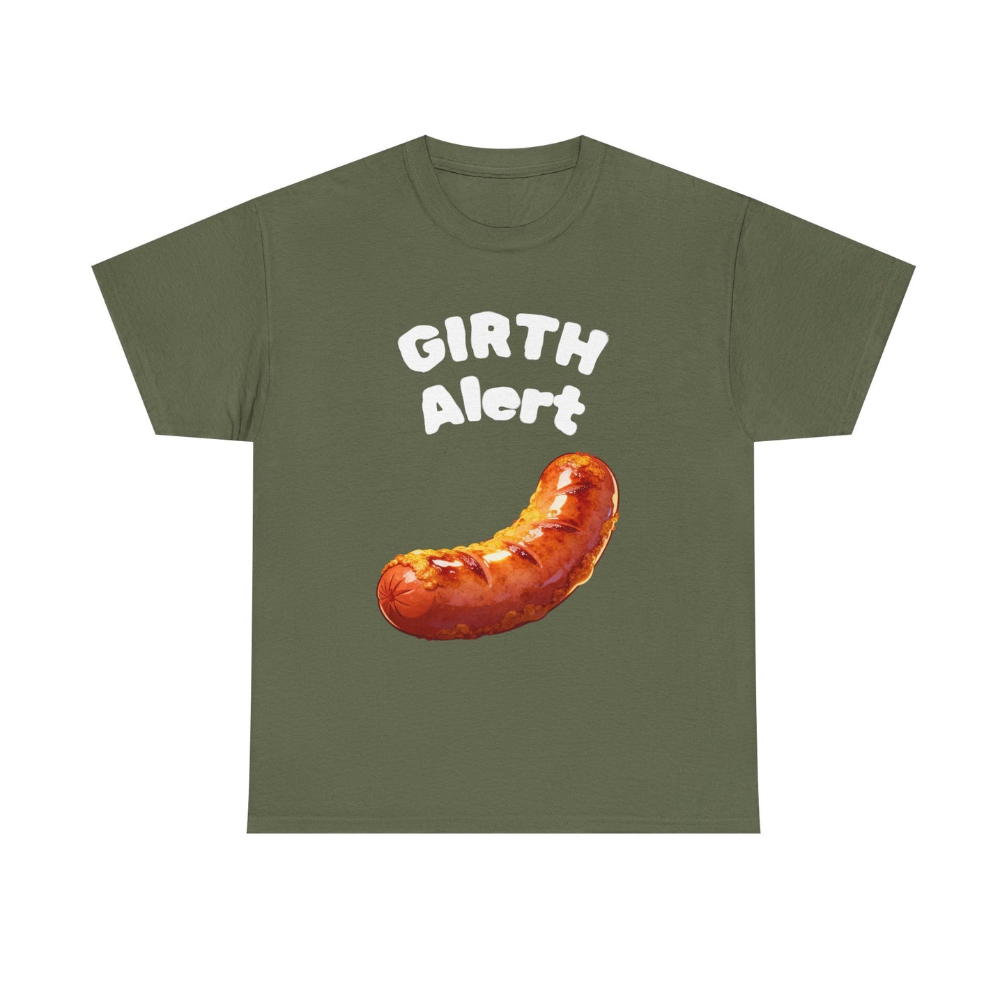 Girth Alert T-Shirt — Funny Novelty Tee for Body-Positive Humor