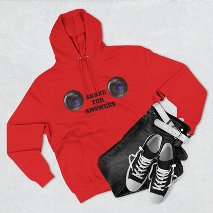 Hoodie — “Shake For Answers” Magic 8-Ball Graphic Fleece Hoodie